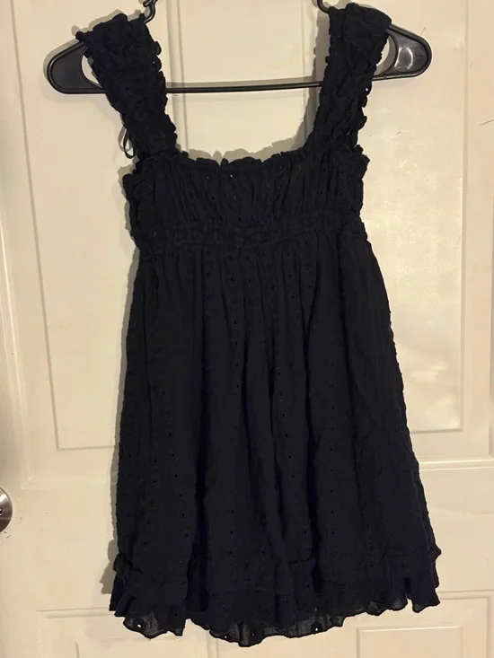 Princess Polly Black Eyelet Sundress for Girls - Picture 2 of 4